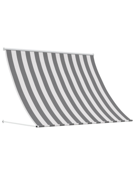 Tenda da Sole Antracite e Bianco 350 x 150 cm