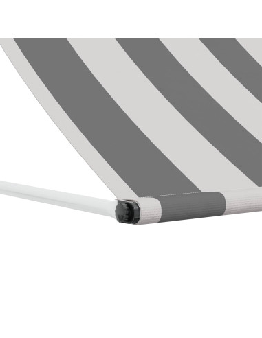 Tenda da Sole Antracite e Bianco 350 x 150 cm