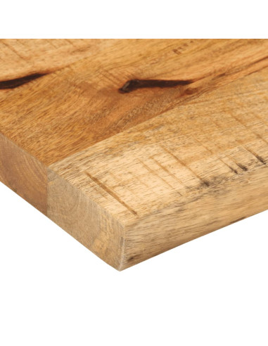 Piano Tavolo 60x20x3,8 cm Bordi Vivi Legno di Mango Grezzo