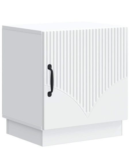 Comodino Bianco 43 x 34,5 x 47 cm Legno ingegnerizzato