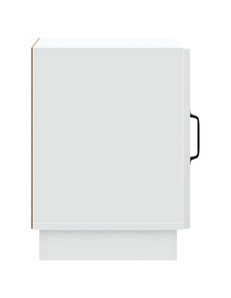Comodino Bianco 43 x 34,5 x 47 cm Legno ingegnerizzato
