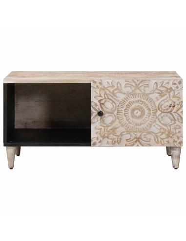 Tavolino da salotto Bianco 80 x 50 x 40 cm