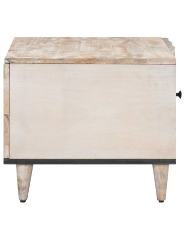 Tavolino da salotto Bianco 80 x 50 x 40 cm