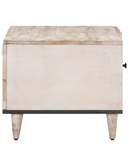 Tavolino da salotto Bianco 80 x 50 x 40 cm