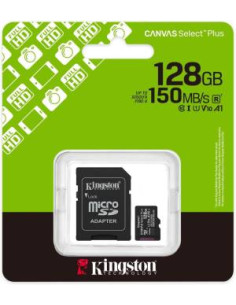 Kingston Micro SD 128GB Cl10 Canvas S.Plus SDCS3/128GB +Ad.SD