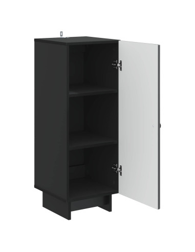 Armadietto Nero 33 x 34,5 x 90 cm Legno ingegnerizzato