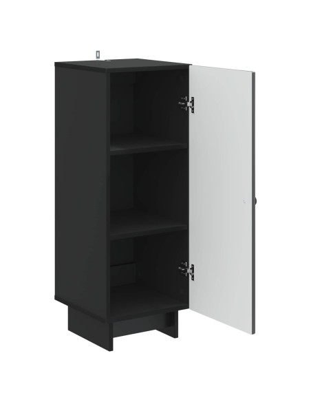 Armadietto Nero 33 x 34,5 x 90 cm Legno ingegnerizzato