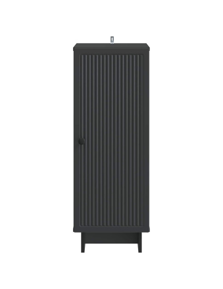 Armadietto Nero 33 x 34,5 x 90 cm Legno ingegnerizzato
