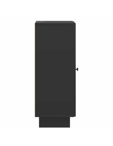 Armadietto Nero 33 x 34,5 x 90 cm Legno ingegnerizzato