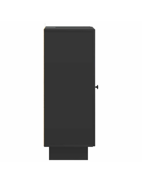 Armadietto Nero 33 x 34,5 x 90 cm Legno ingegnerizzato