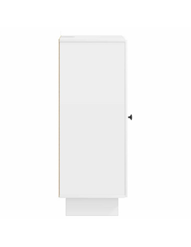 Armadietto Bianco Lucido 33 x 34,5 x 90 cm Legno ingegnerizzato