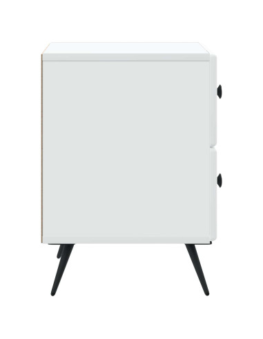 Armadio da Notte con cassetto Bianco 43 x 34,5 x 47,5 cm