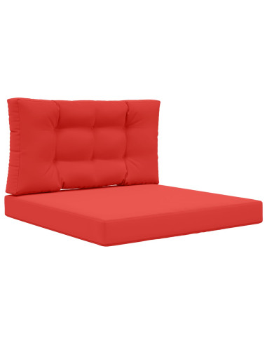 Cuscino per divano da esterno 2 pcs Rosso Poliestere