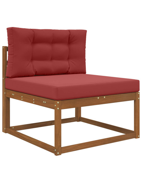 Cuscino per divano da esterno 2 pcs Rosso vino Poliestere
