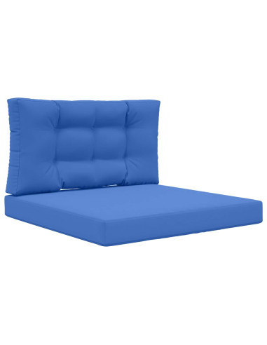 Cuscino per divano da esterno 2 pcs Blu Reale Poliestere