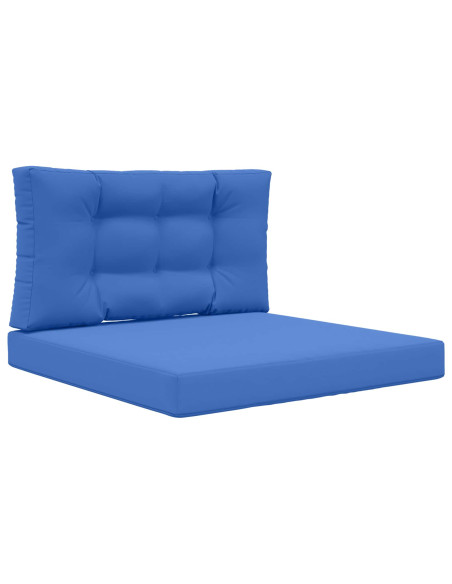 Cuscino per divano da esterno 2 pcs Blu Reale Poliestere