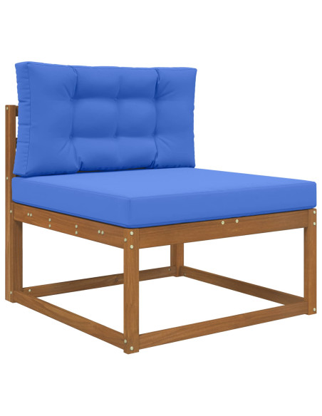 Cuscino per divano da esterno 2 pcs Blu Reale Poliestere