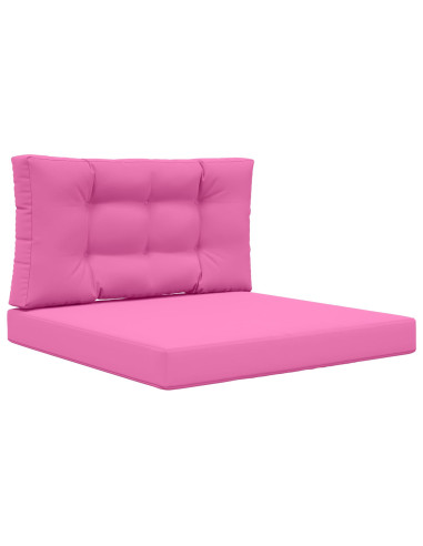 Cuscino per divano da esterno 2 pcs Rosa Poliestere