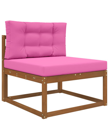 Cuscino per divano da esterno 2 pcs Rosa Poliestere