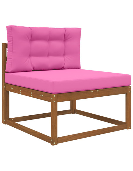 Cuscino per divano da esterno 2 pcs Rosa Poliestere