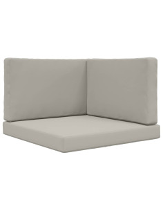 Cuscino per divano da esterno 3 pcs Grigio Poliestere 2