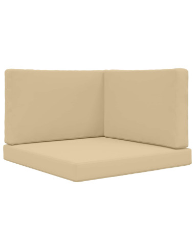 Cuscino per divano da esterno 3 pcs Beige Poliestere