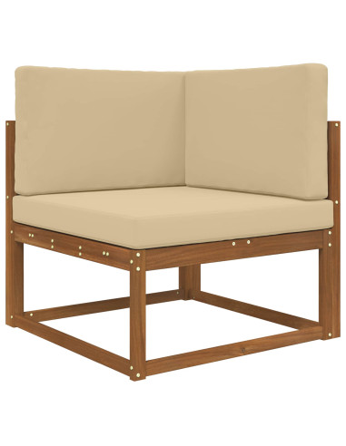 Cuscino per divano da esterno 3 pcs Beige Poliestere