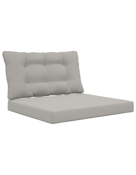 Cuscino per divano da esterno 2 pcs Grigio Poliestere