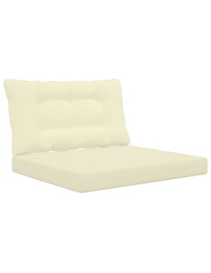 Cuscino per divano da esterno 2 pcs Crema Poliestere 2