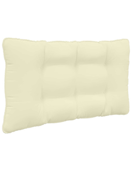 Cuscino per divano da esterno 2 pcs Crema Poliestere