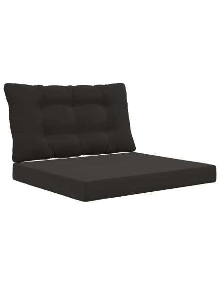 Cuscino per divano da esterno 2 pcs Nero Poliestere