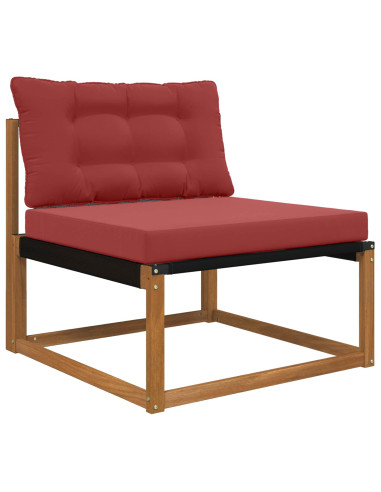 Cuscino per divano da esterno 2 pcs Rosso vino Poliestere