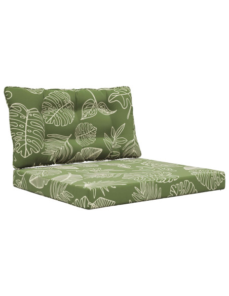 Cuscino per divano da esterno 2 pcs Design a foglia Poliestere