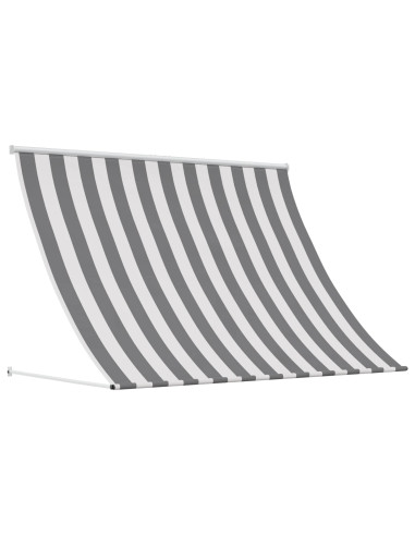 Tenda da Sole Antracite e Bianco 400 x 150 cm