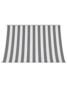 Tenda da Sole Antracite e Bianco 400 x 150 cm 2