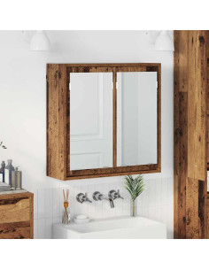 Mobiletto per specchio da bagno Legno vecchio 60 x 20 x 60 cm