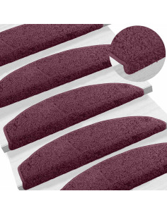 Tappetini per scale autoadesivi 15 pcs Viola scuro 2