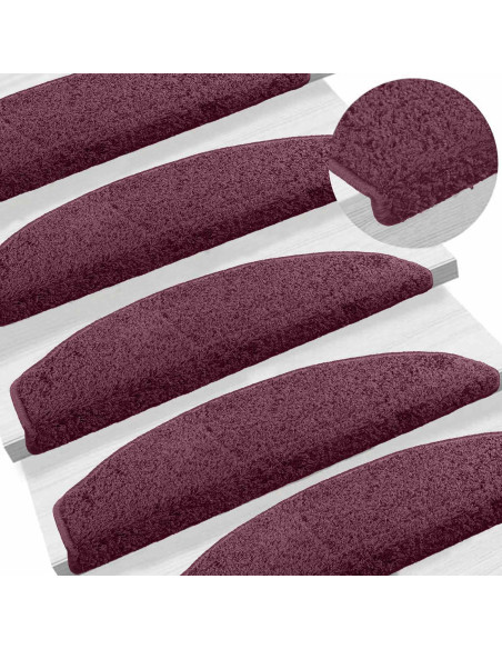 Tappetini per scale autoadesivi 15 pcs Viola scuro