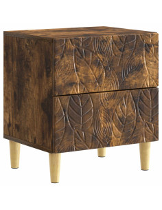 Comodino Rovere Fumo 43 x 34,5 x 48 cm Legno ingegnerizzato