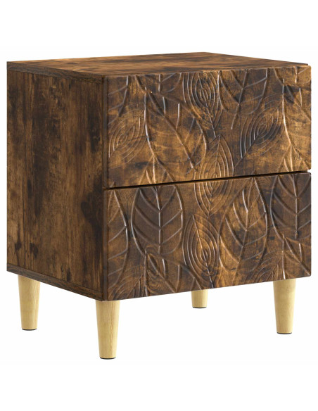 Comodino Rovere Fumo 43 x 34,5 x 48 cm Legno ingegnerizzato