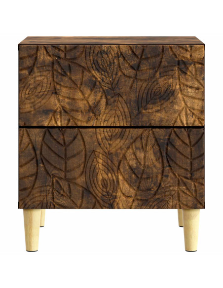 Comodino Rovere Fumo 43 x 34,5 x 48 cm Legno ingegnerizzato