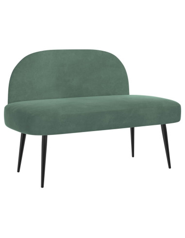 Panchina imbottita con schienale verde mare 110 x 60 x 76 cm