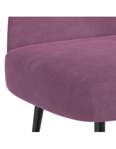 Panchina imbottita con schienale Viola 110 x 60 x 76 cm Velluto