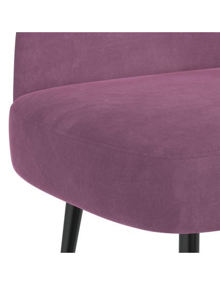Panchina imbottita con schienale Viola 110 x 60 x 76 cm Velluto