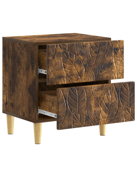Comodino 2 pcs Rovere Fumo 43 x 34,5 x 48 cm