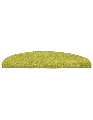 Tappetini per scale autoadesivi 15 pcs Verde 80 x 24,5 x 3,5 cm