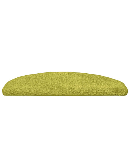 Tappetini per scale autoadesivi 15 pcs Verde 80 x 24,5 x 3,5 cm
