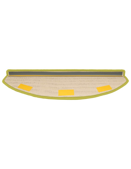 Tappetini per scale autoadesivi 15 pcs Verde 80 x 24,5 x 3,5 cm