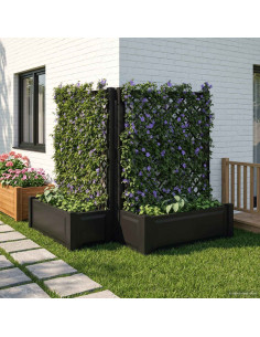 Vaso Grande con Direzione 2 pcs Antracite 143 x 143 x 133,5 cm