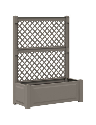 Vaso Grande con Direzione 2 pcs Grigio 143 x 143 x 133,5 cm PP